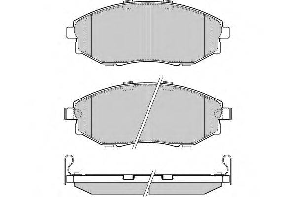 E.T.F. 121399 Комплект гальмівних колодок, дискове гальмо