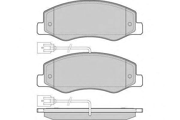 E.T.F. 121440 Комплект гальмівних колодок, дискове гальмо