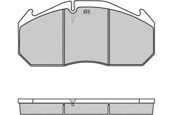 E.T.F. 125264 Комплект гальмівних колодок, дискове гальмо