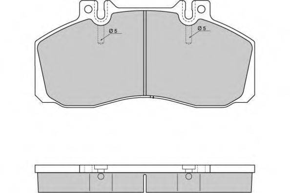 E.T.F. 125289 Комплект гальмівних колодок, дискове гальмо
