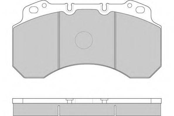 E.T.F. 125299 Комплект гальмівних колодок, дискове гальмо