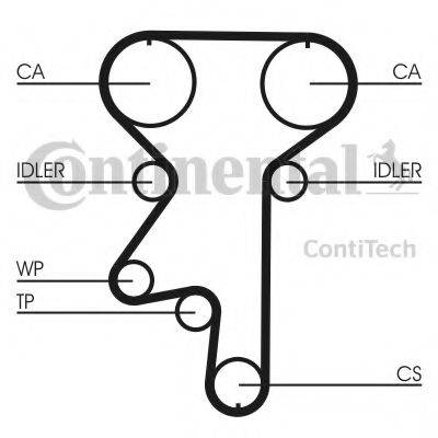 CONTITECH CT871K1 Комплект ременя ГРМ