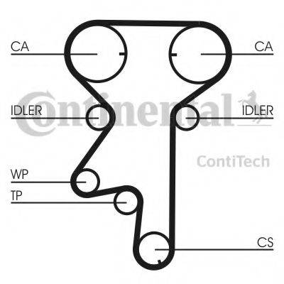 CONTITECH CT975K2 Комплект ременя ГРМ