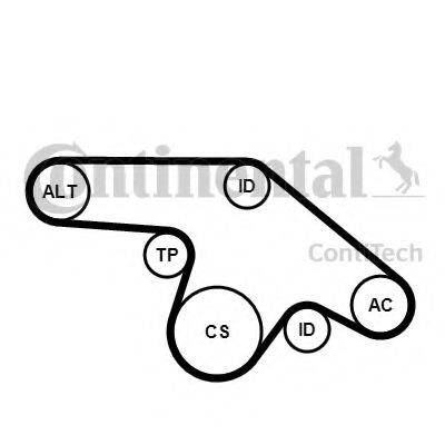 CONTITECH 6PK1370K1 Полікліновий ремінний комплект