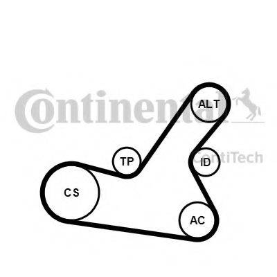 CONTITECH 6PK1564K2 Полікліновий ремінний комплект