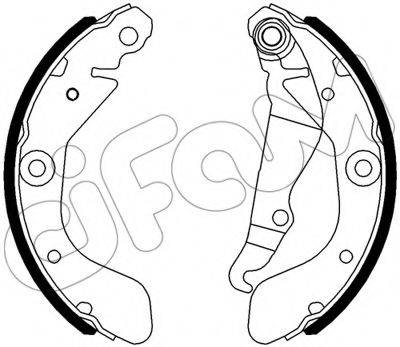 CIFAM 153553 Комплект гальмівних колодок