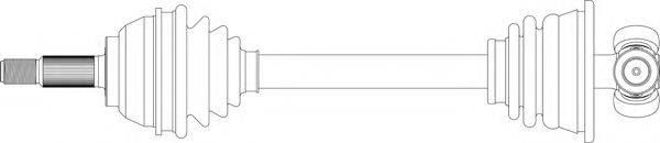 GENERAL RICAMBI RE3281 Приводний вал