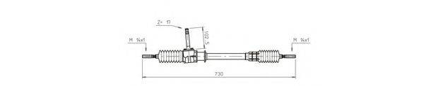 GENERAL RICAMBI FI4001 Рульовий механізм