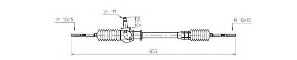 GENERAL RICAMBI FI4051 Рульовий механізм