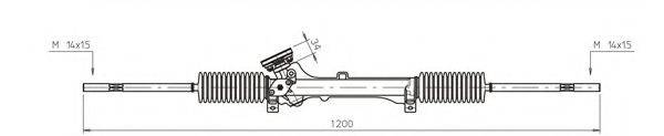 GENERAL RICAMBI PE4029 Рульовий механізм