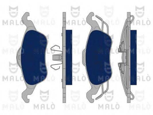 MALO 1050005 Комплект гальмівних колодок, дискове гальмо