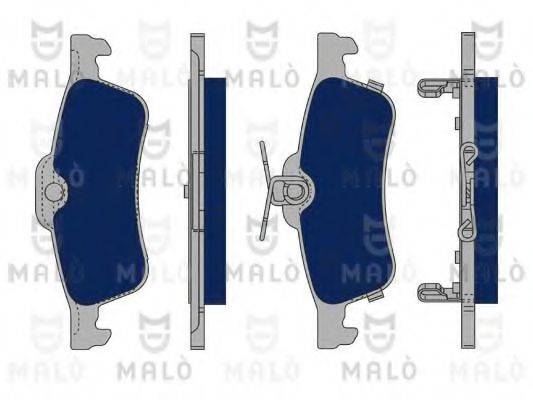 MALO 1050039 Комплект гальмівних колодок, дискове гальмо