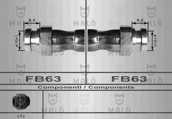 MALO 80038 Гальмівний шланг