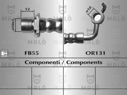 MALO 80142 Гальмівний шланг
