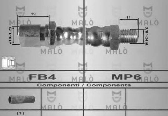 MALO 8017 Гальмівний шланг