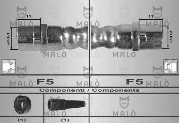MALO 80171 Гальмівний шланг