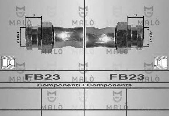 MALO 80174 Гальмівний шланг