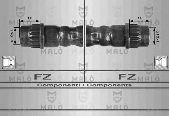 MALO 80214 Гальмівний шланг