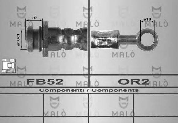 MALO 80230 Гальмівний шланг