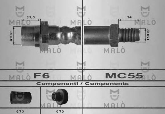 MALO 80305 Гальмівний шланг