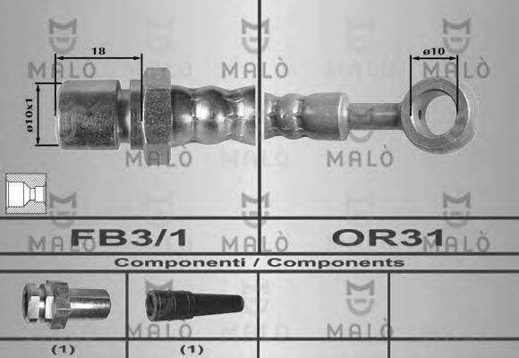 MALO 80314 Гальмівний шланг