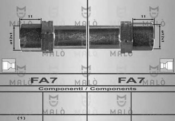 MALO 80370 Гальмівний шланг