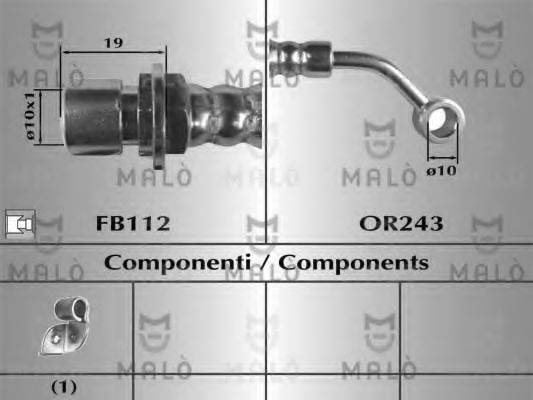 MALO 80662 Гальмівний шланг