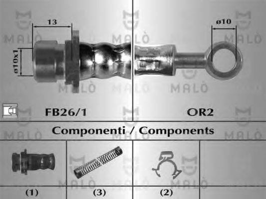 MALO 80678 Гальмівний шланг