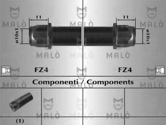 MALO 80749 Гальмівний шланг