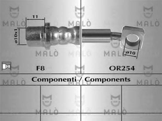 MALO 80849 Гальмівний шланг
