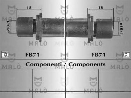 MALO 80958 Гальмівний шланг