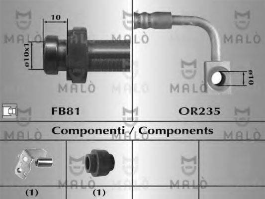 MALO 81016 Гальмівний шланг