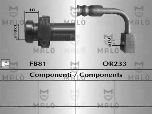 MALO 81019 Гальмівний шланг
