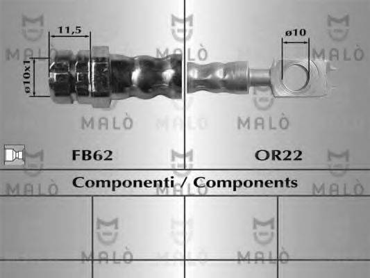 MALO 81026 Гальмівний шланг