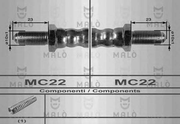 MALO 8202 Гальмівний шланг