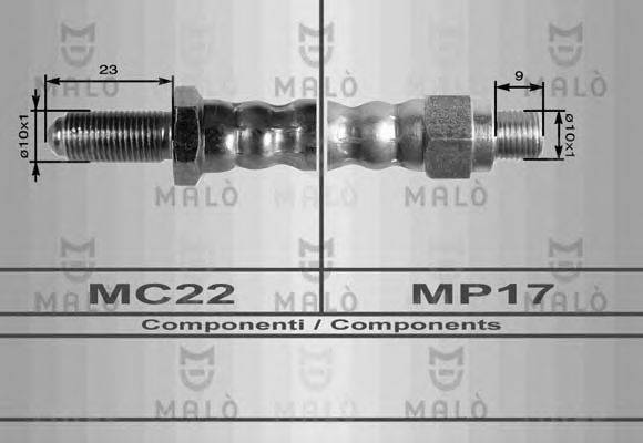 MALO 8341 Гальмівний шланг