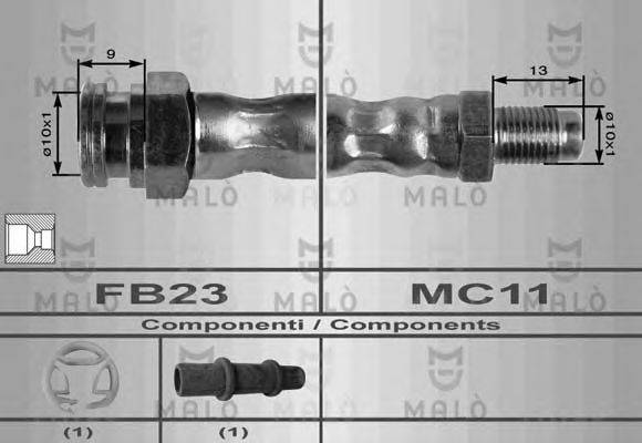 MALO 8413 Гальмівний шланг