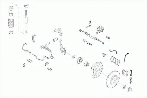 SACHS MERCECKLAFS010 Рульове управління; Підвіска колеса