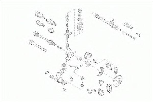 SACHS VWGOLFFS033 Рульове управління; Підвіска колеса