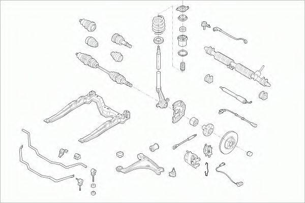 SACHS OPELASTRAFS016 Рульове управління; Підвіска колеса