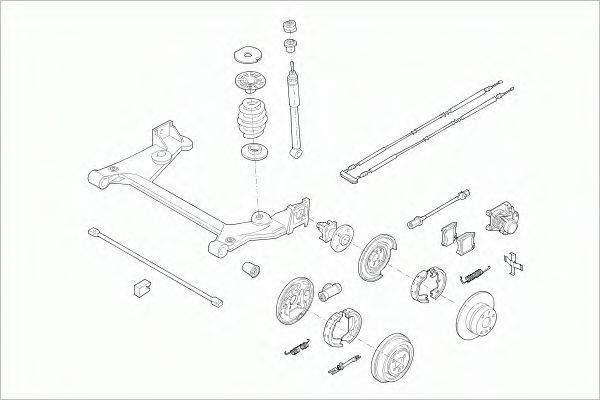 SACHS OPELASTRARS011 Рульове управління; Підвіска колеса