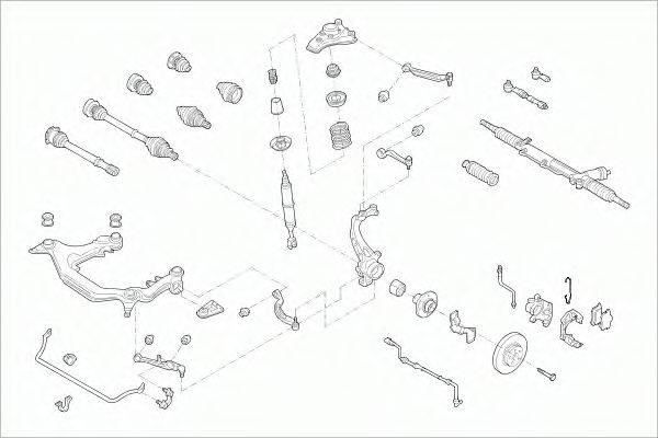 SACHS AUDIA4AVFS003 Рульове управління; Підвіска колеса