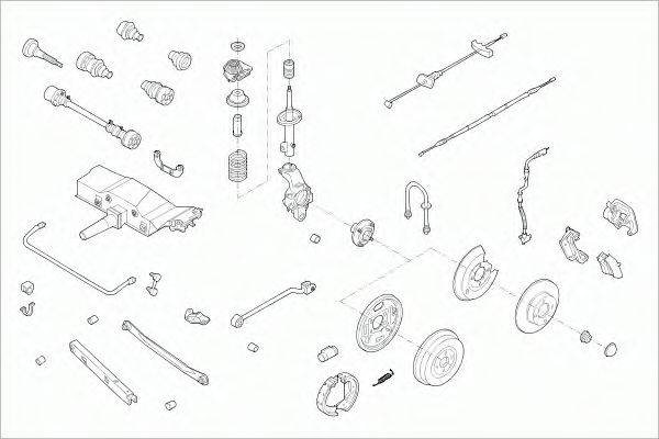 SACHS FORDMONDERS008 Рульове управління; Підвіска колеса