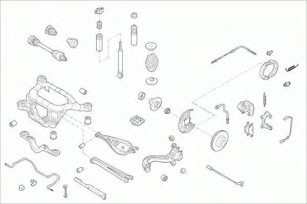 SACHS BMW3COURS004 Рульове управління; Підвіска колеса