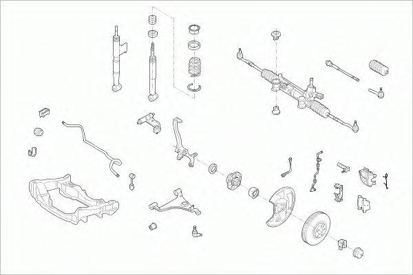 SACHS MERCEEKLAFS006 Рульове управління; Підвіска колеса