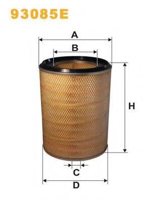 WIX FILTERS 93085E Повітряний фільтр