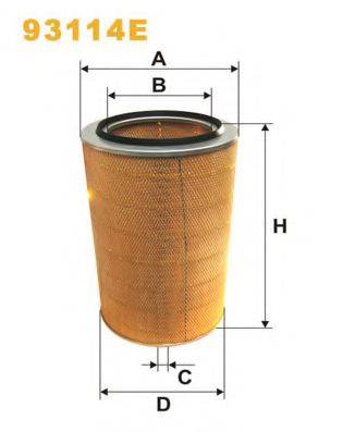 WIX FILTERS 93114E Повітряний фільтр