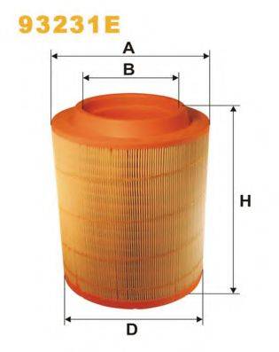 WIX FILTERS 93231E Повітряний фільтр