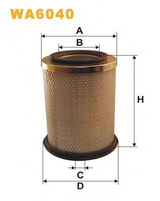 WIX FILTERS WA6040 Повітряний фільтр