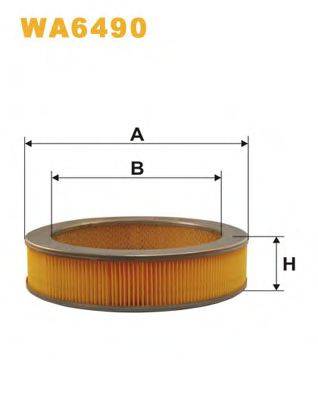 WIX FILTERS WA6490 Повітряний фільтр